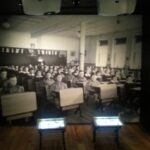 Image from Canadian Museum of Human Rights, Winnipeg, Manitoba, former Kamloops Indian Residential School classroom.